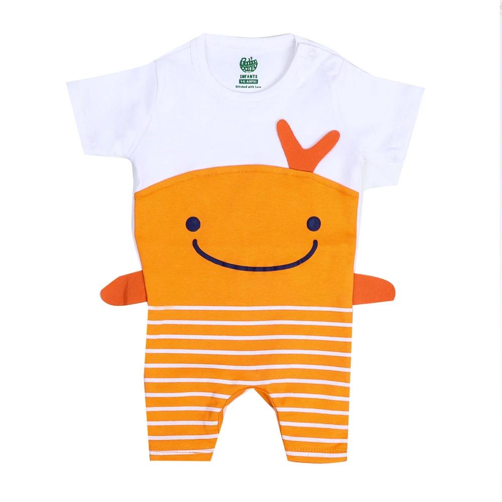 Fashion Fish Romper For Infant - Orange (5010)